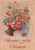Panier fleuri pour une maman ch&eacute;rie